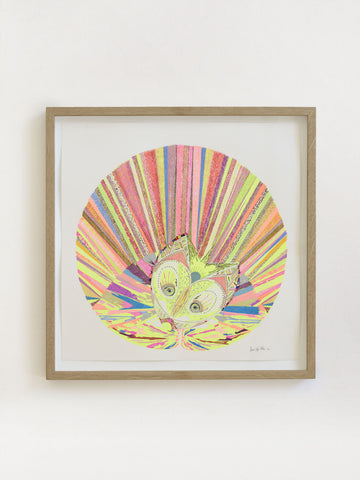 Neon yellow hedgehog