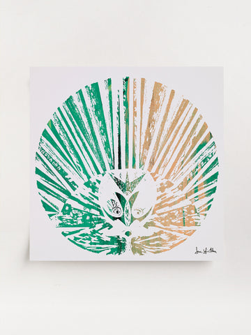 Green/beige hedgehog/SOLD